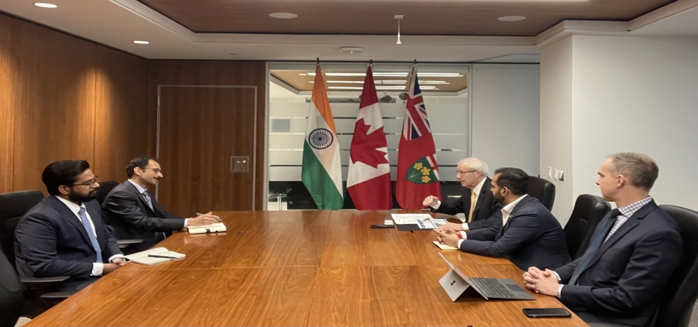 Consul General Shri Siddharth Nath met Minister Victor Fedeli and discussed the dynamism & strength of Ontario’s economy. 